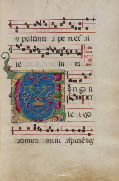 Decorated Initial V (6806938) af Unbekannt Unbekannt